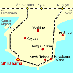 Kumano Kodo Area Map