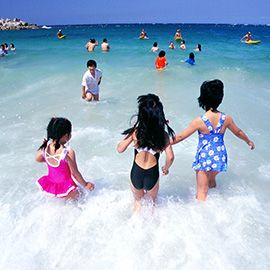 白良浜海水浴の画像